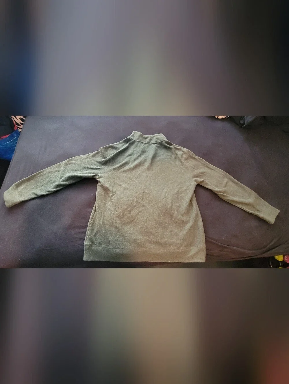 Banana Republic Olive Green Half-Zip Sweater